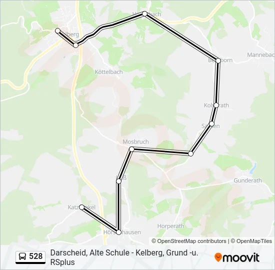 528 Bus Line Map
