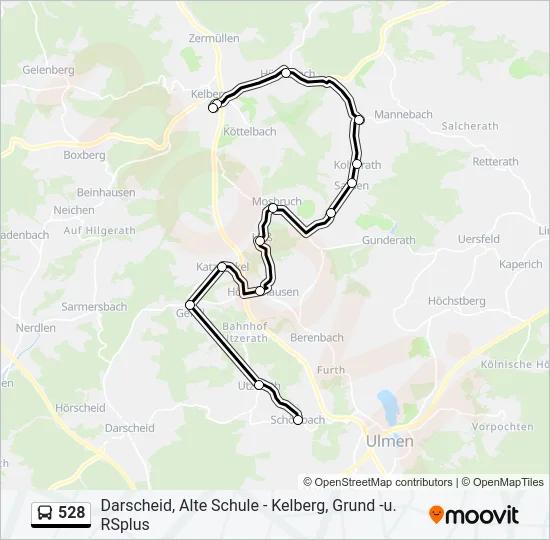 528 Bus Line Map
