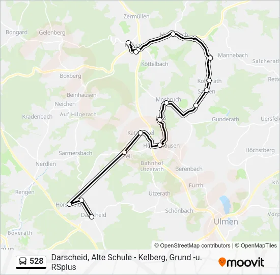 528 Bus Line Map