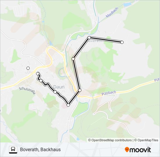 512 RUFBUS Bus Line Map