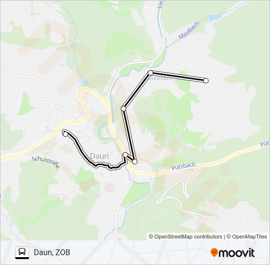512 RUFBUS Bus Line Map
