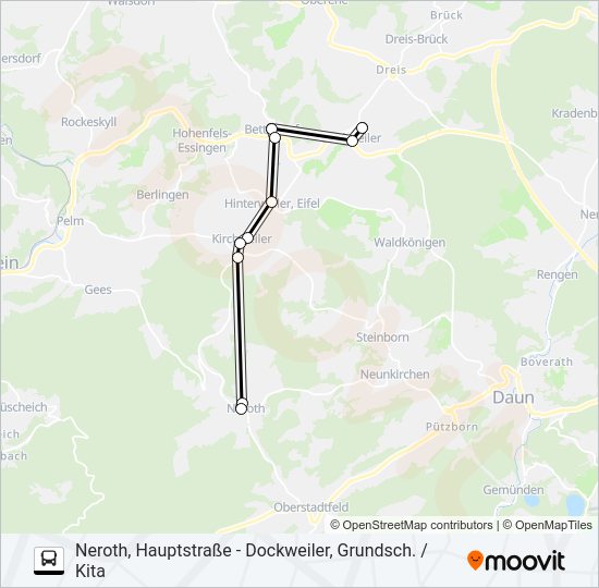 514 RUFBUS Bus Line Map