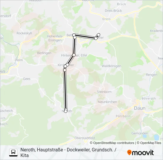 514 RUFBUS Bus Line Map