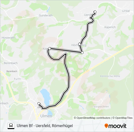 525 RUFBUS Bus Line Map