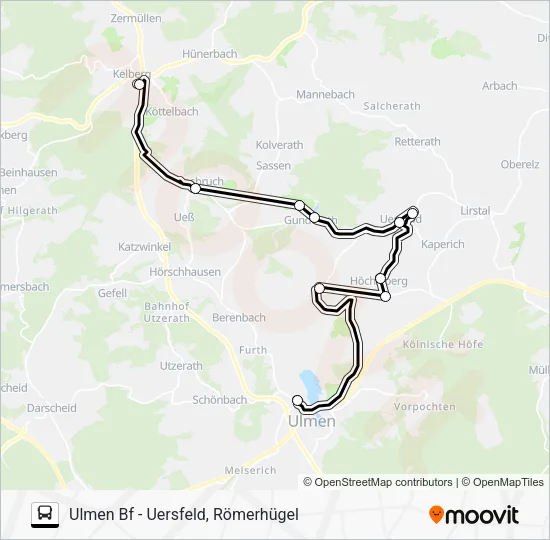 525 RUFBUS Bus Line Map