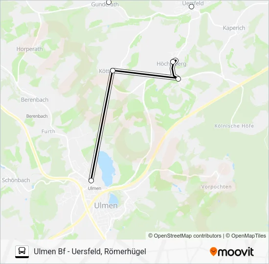 525 RUFBUS Bus Line Map