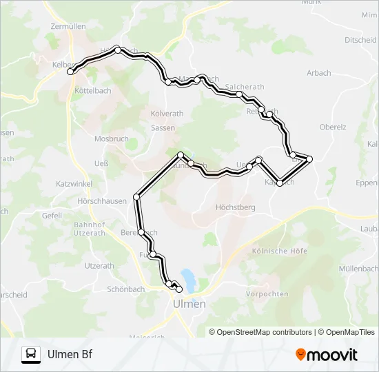 526 RUFBUS Bus Line Map