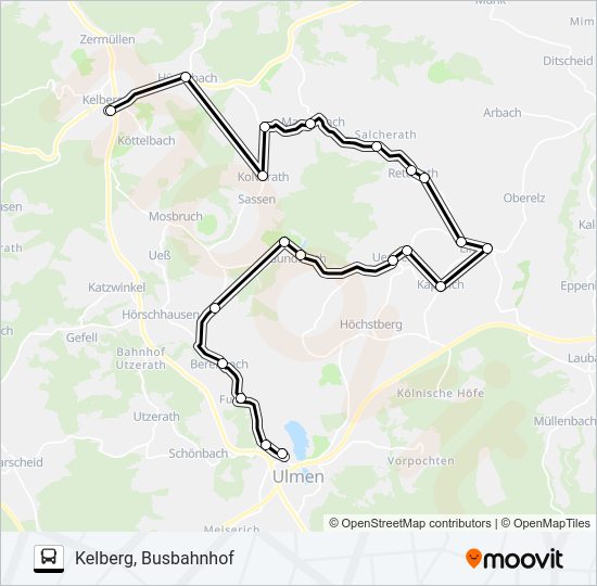 526 RUFBUS Bus Line Map