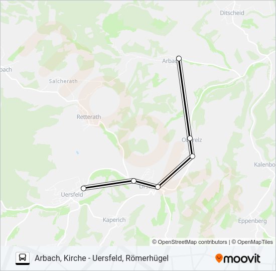 529 RUFBUS Bus Line Map