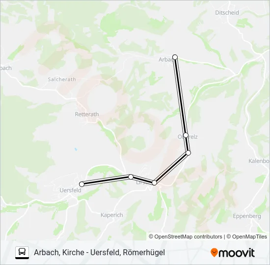 529 RUFBUS Bus Line Map