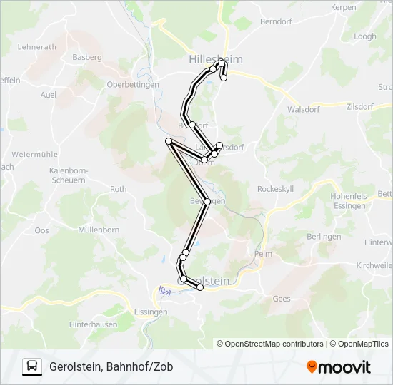 531 RUFBUS Bus Line Map
