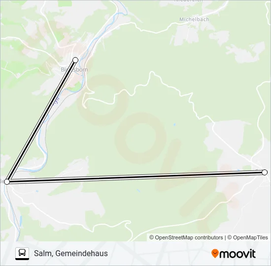 532 RUFBUS Bus Line Map