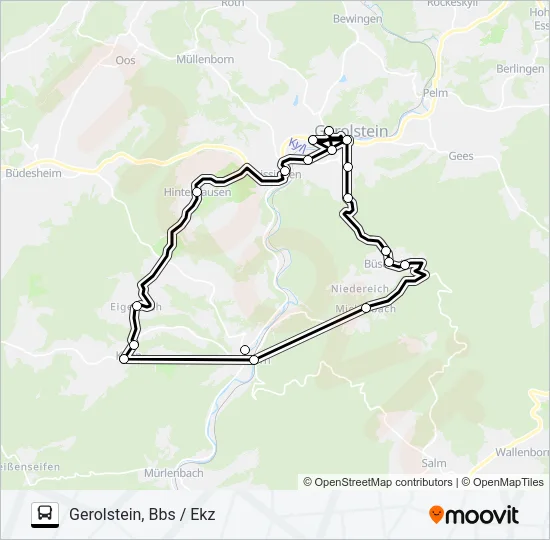 532 RUFBUS Bus Line Map