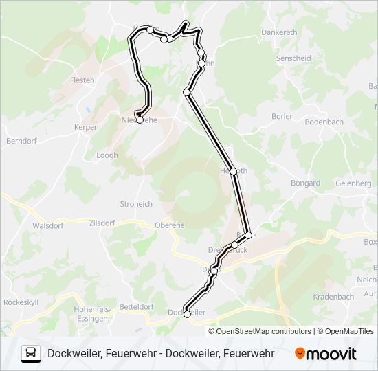 537 RUFBUS Bus Line Map