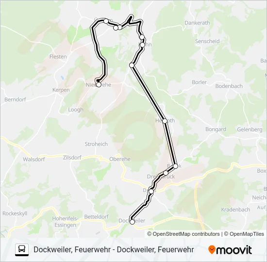 537 RUFBUS Bus Line Map