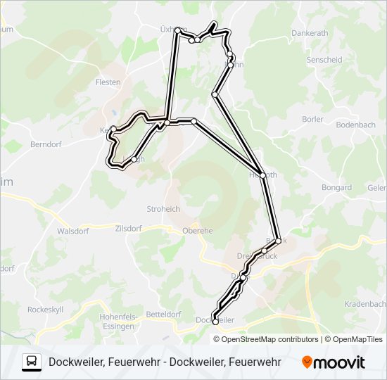 537 RUFBUS Bus Line Map