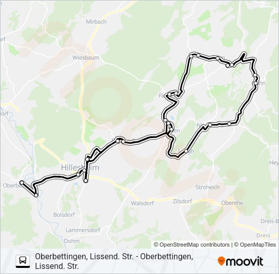 538 RUFBUS Bus Line Map
