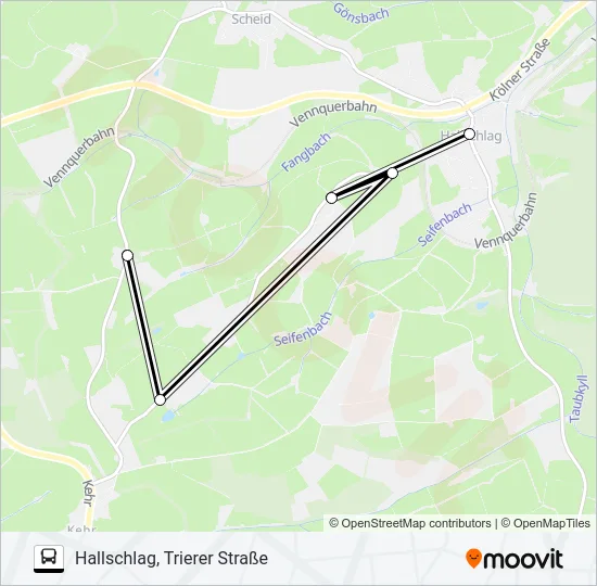541 RUFBUS Bus Line Map