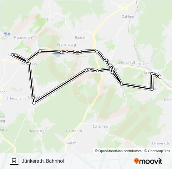 Buslinie 541 RUFBUS Karte