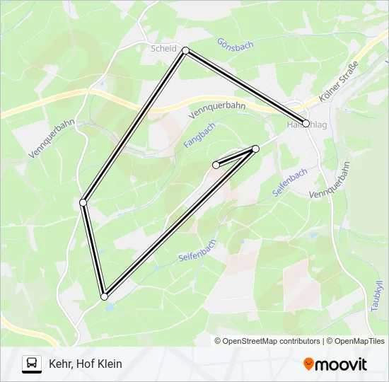 541 RUFBUS Bus Line Map