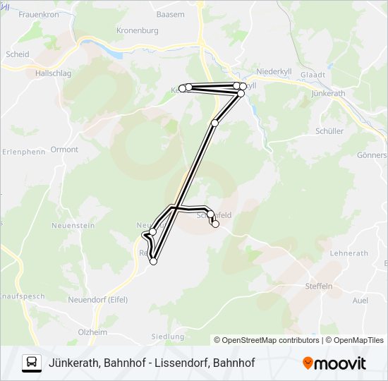 542 RUFBUS Bus Line Map