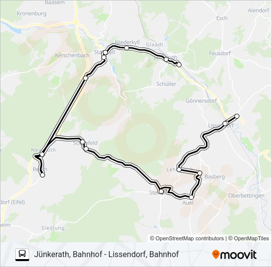 542 RUFBUS Bus Line Map