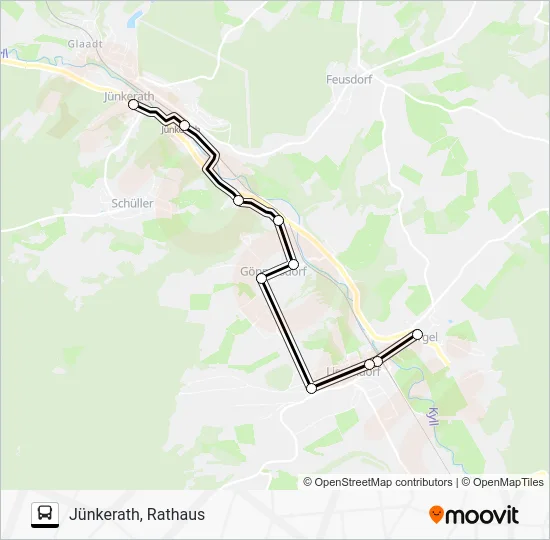 543 RUFBUS Bus Line Map