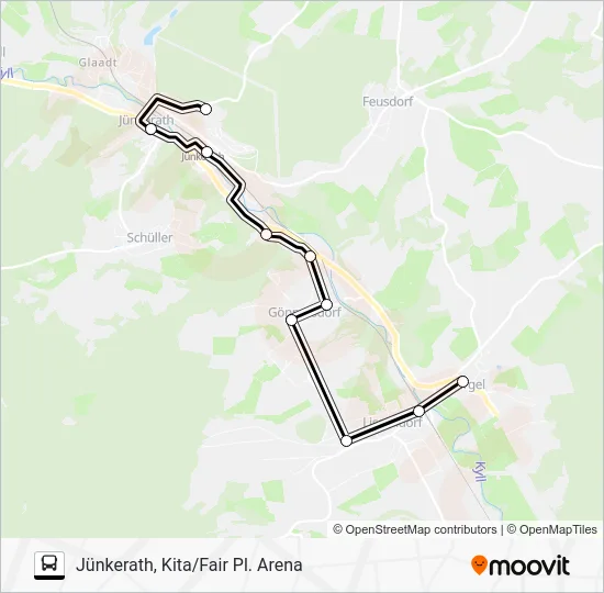 543 RUFBUS Bus Line Map