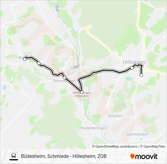 Автобус 545 RUFBUS: карта маршрута