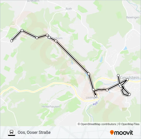 546 RUFBUS Bus Line Map