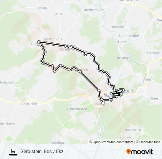546 RUFBUS Bus Line Map