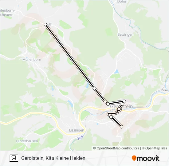 Автобус 546 RUFBUS: карта маршрута