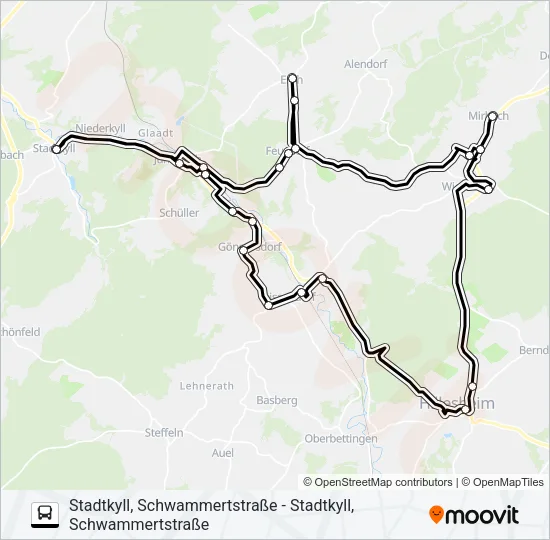 549 RUFBUS Bus Line Map