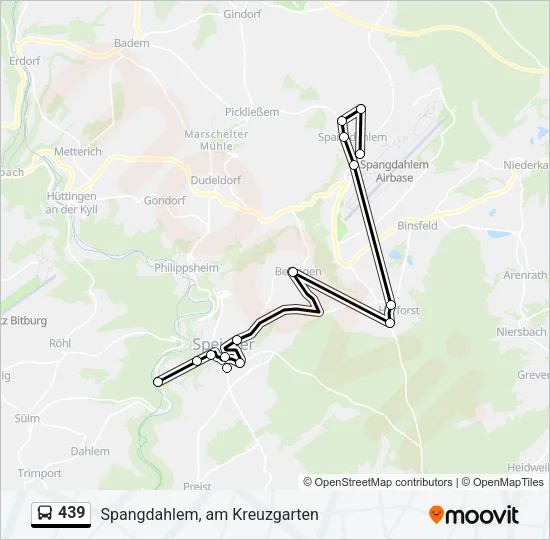439 Bus Line Map