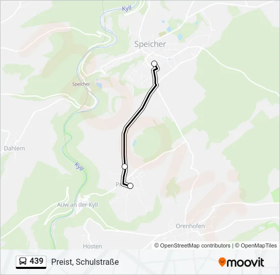 439 Bus Line Map