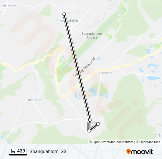 439 Bus Line Map