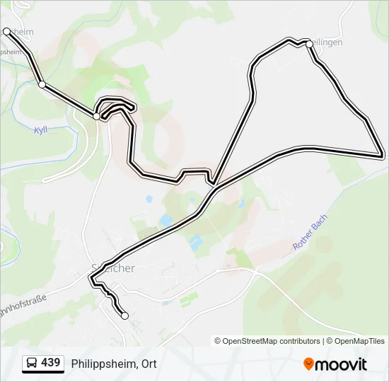 439 Bus Line Map