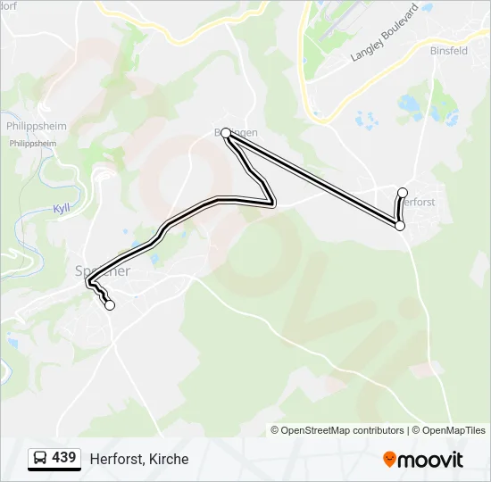 439 Bus Line Map