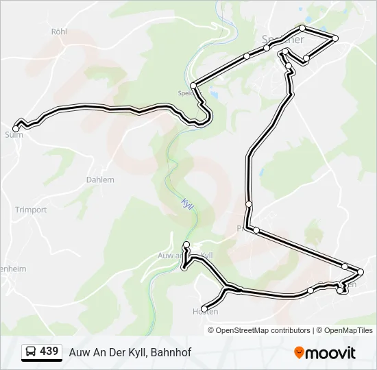 439 Bus Line Map