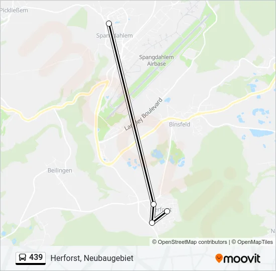 439 Bus Line Map