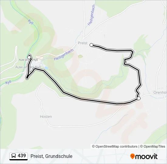 439 Bus Line Map