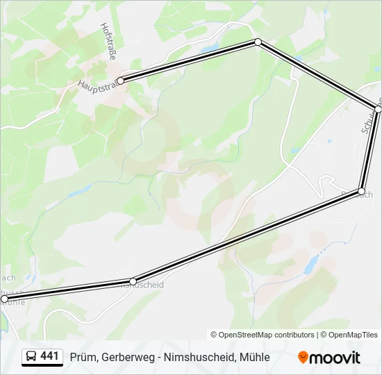 441 Bus Line Map