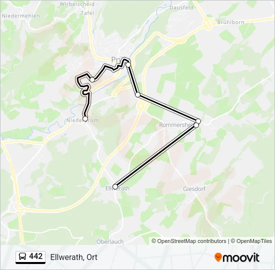 442 Bus Line Map