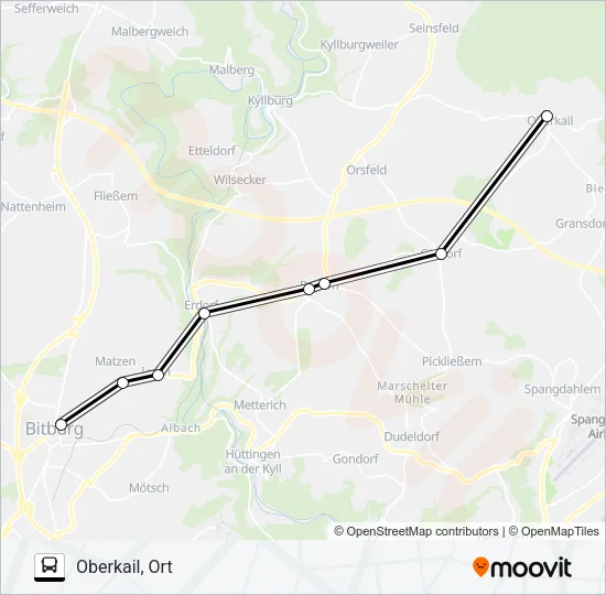 436 RUFBUS Bus Line Map