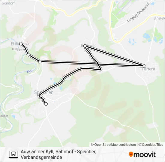 Автобус 439 RUFBUS: карта маршрута