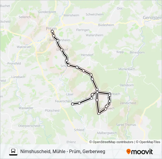 441 RUFBUS Bus Line Map