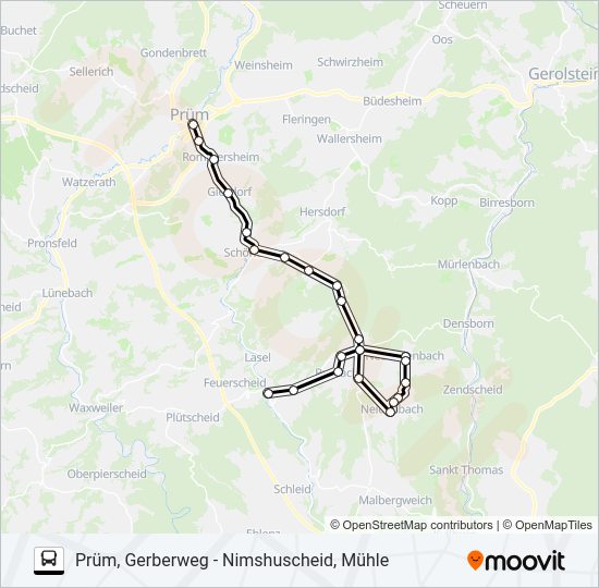 441 RUFBUS Bus Line Map