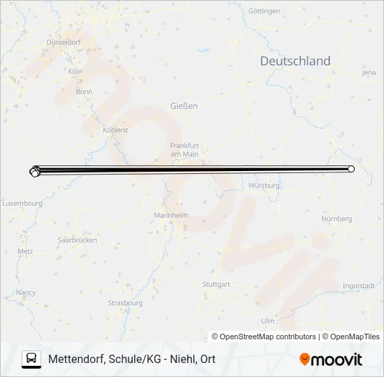 487 RUFBUS Bus Line Map