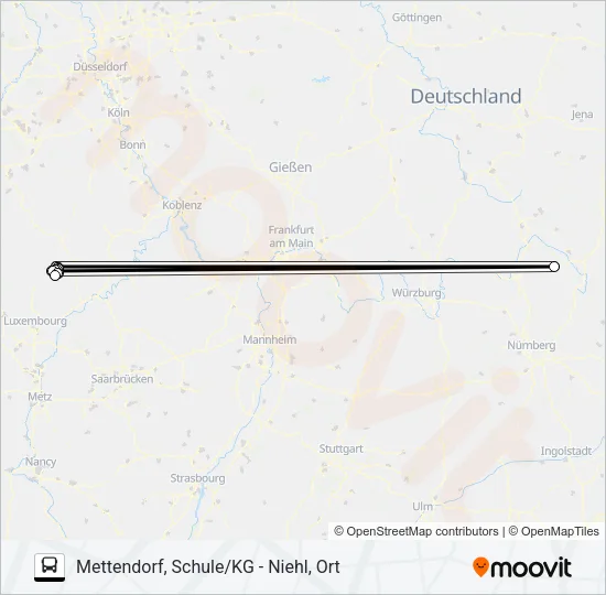 487 RUFBUS Bus Line Map