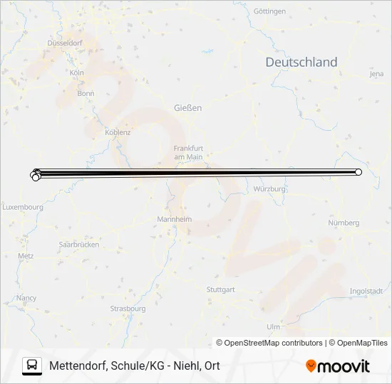 487 RUFBUS Bus Line Map